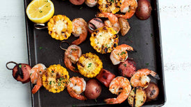 Grilled Shrimp Boil Kabobs