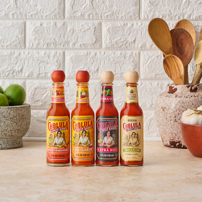 Cholula Variety Pack, 4-Count (Extra Hot, Reserva, Sweet Habanero, Chili Garlic)