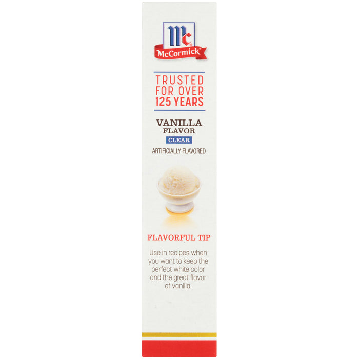 McCormick Vanilla Clear Flavor Artificially Flavored 2 oz