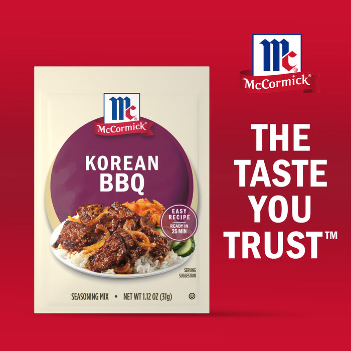 McCormick® Korean BBQ Seasoning Mix, 1.12 oz (6-Pack)
