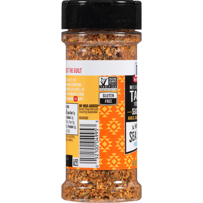 McCormick® A Hint of Sea Salt Mexican Taco Truck Seasoning, 4.27 oz