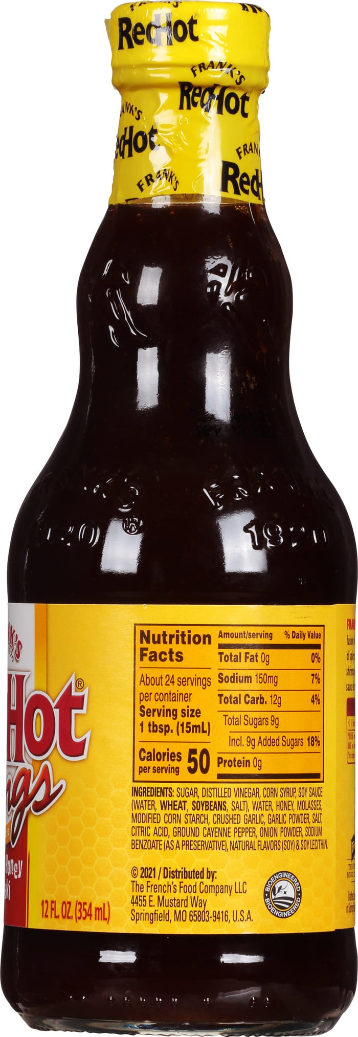 Frank's RedHot® Stingin' Honey Teriyaki Wing Sauce, 12 oz (2-Pack)