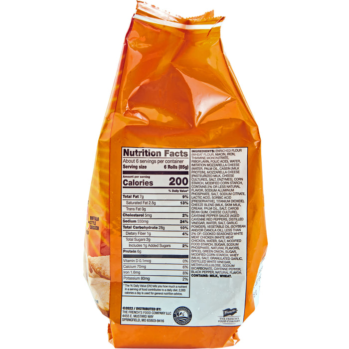 Frank's RedHot® Buffalo Style Chicken Flavored Snack Rolls, 18 oz