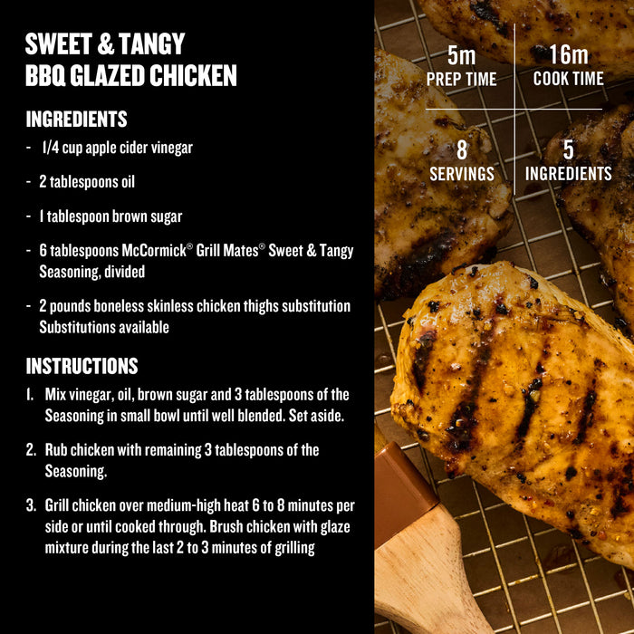 McCormick® Grill Mates® Sweet & Tangy Seasoning, 2.9 oz