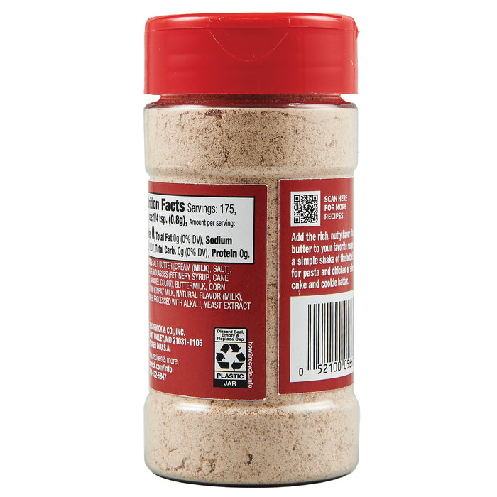 McCormick® Brown Butter Naturally Flavored Seasoning, 4.94 oz