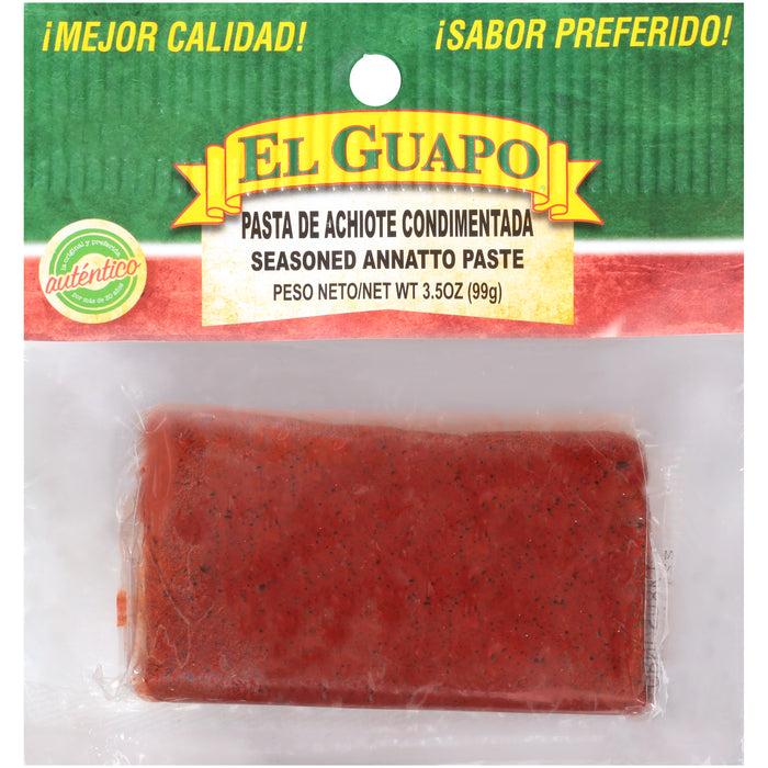 El Guapo® Seasoned Annatto Paste (Pasta de Achiote Condimentada), 3.5 oz