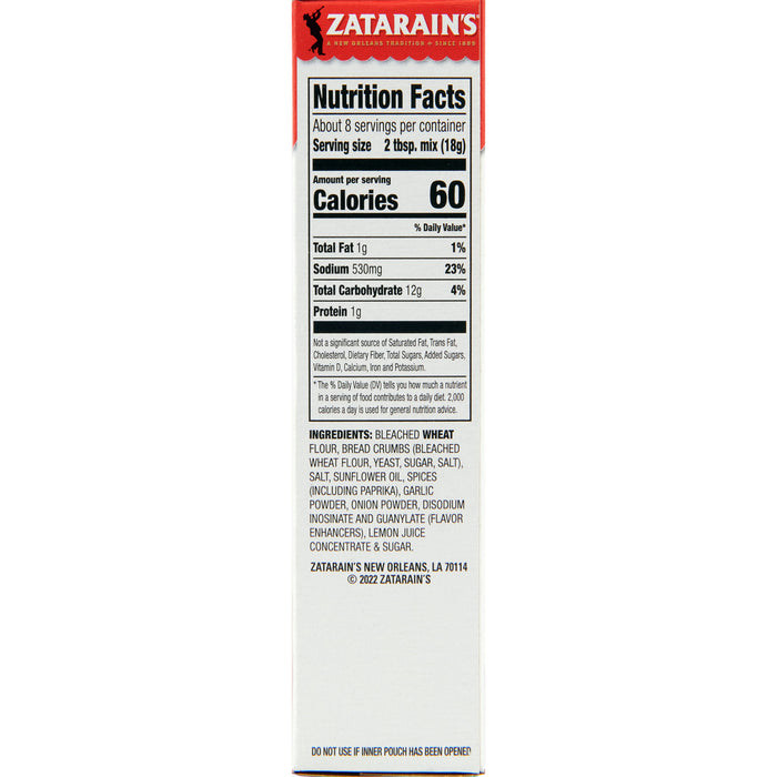Zatarain's® Fish Air Fryer Seasoned Coating, 5 oz