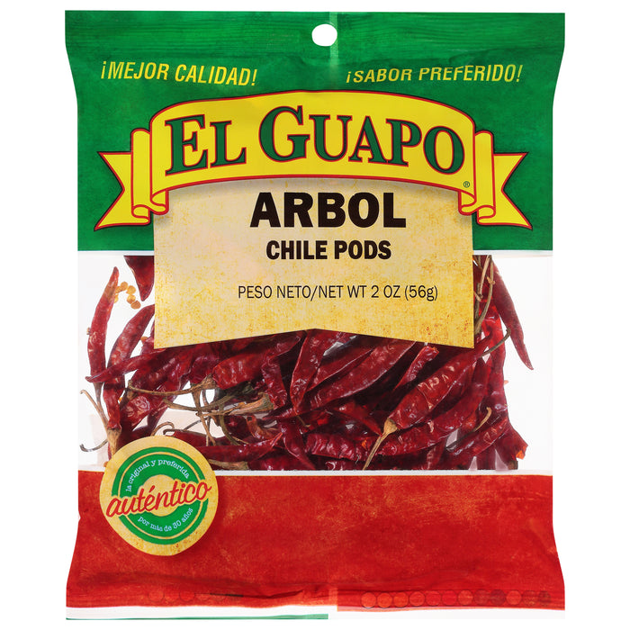 El Guapo® Whole Arbol Chili Pods (Chile De Arbol Entero), 2 oz