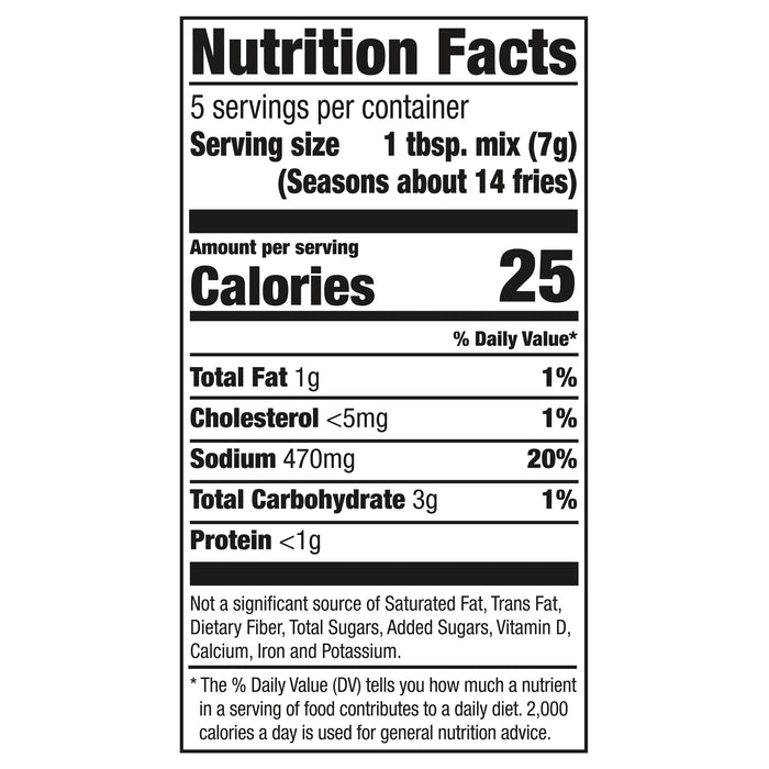 McCormick® Air Fryer Loaded Seasoning Mix, 1.25 oz (6-Pack)