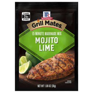 McCormick® Grill Mates® Mojito Lime Marinade Mix, 1.06 oz (6-Pack)