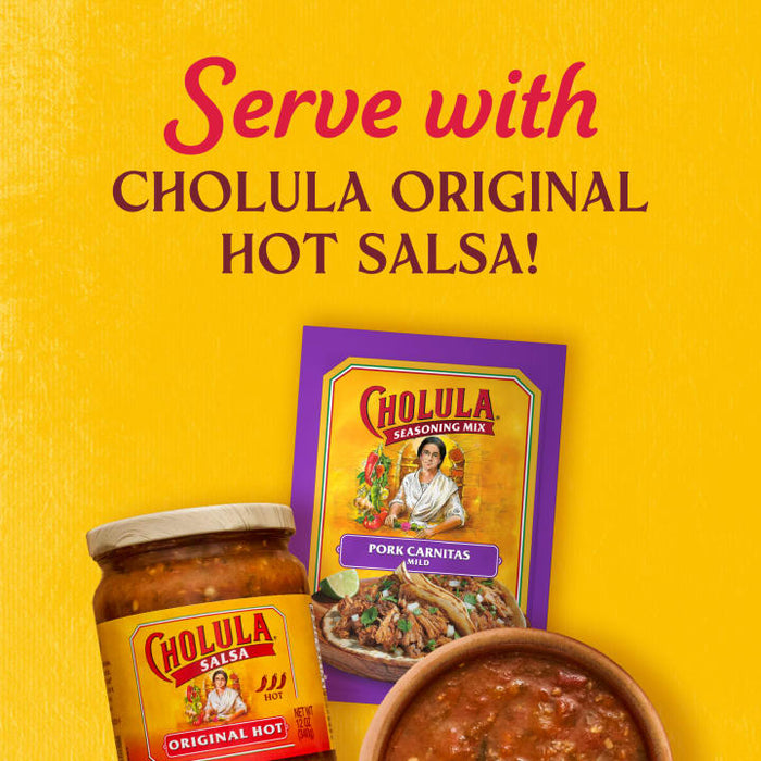 Cholula® Pork Carnitas - Mild Seasoning Mix, 1.3 oz (6-Pack)
