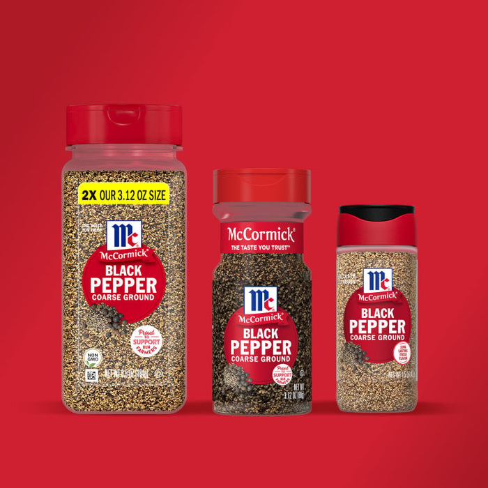 McCormick® Coarse Ground Black Pepper, 1.5 oz