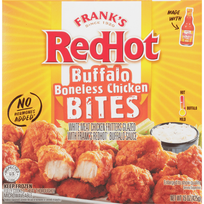 Frank's RedHot® Buffalo Boneless Chicken Bites, 15 oz