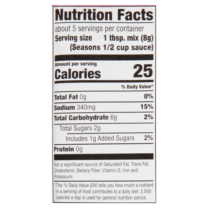 McCormick® Italian Mushroom Spaghetti Sauce Seasoning Mix, 1.5 oz (6-Pack)
