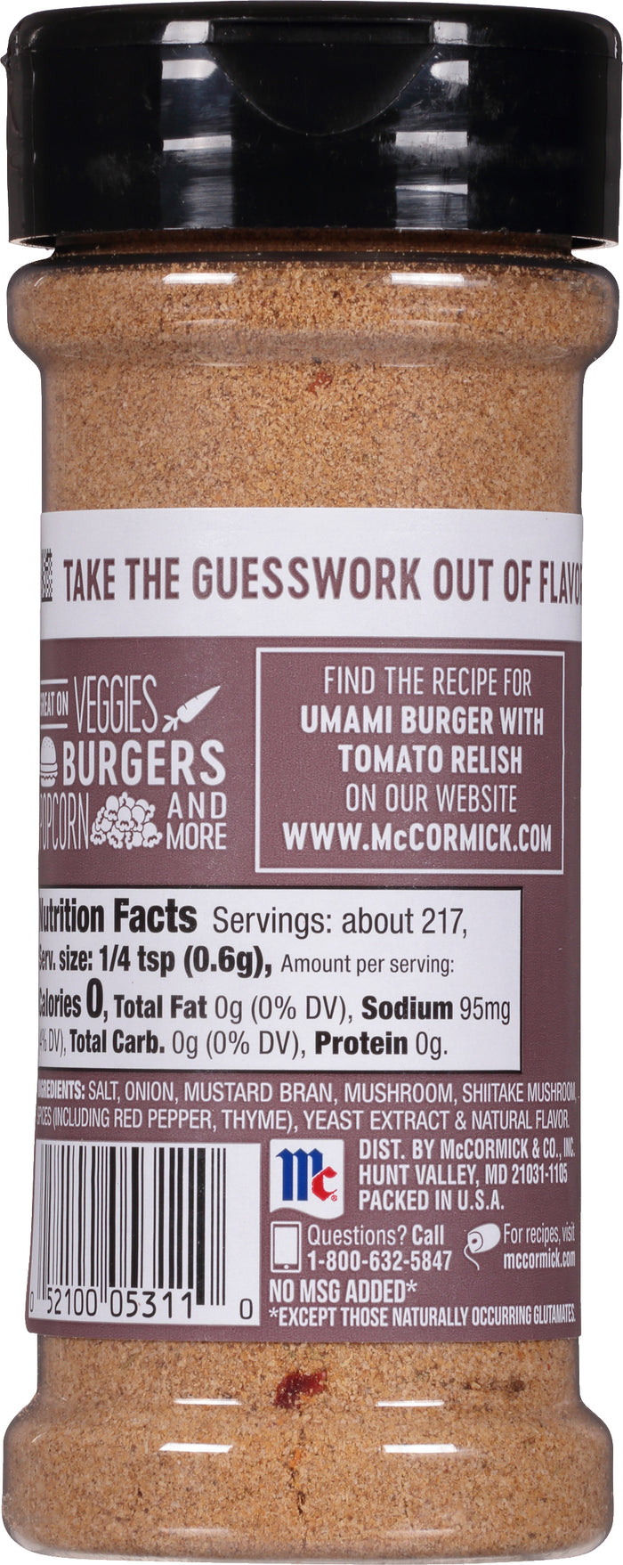 McCormick® Umami Seasoning with Mushrooms and Onion All Purpose Seasoning, 4.59 oz