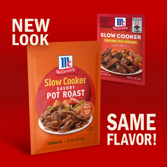 McCormick® Slow Cooker Savory Pot Roast Seasoning Mix, 1.3 oz (6-Pack)