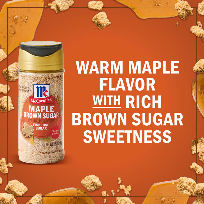 McCormick® Maple Brown Sugar Finishing Sugar, 3.09 oz