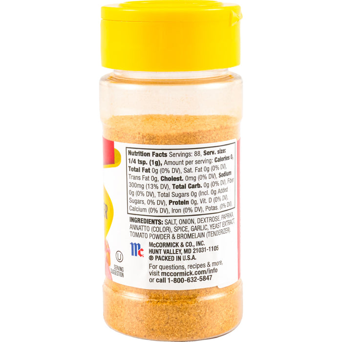 McCormick® Seasoned Meat Tenderizer, 3.12 oz