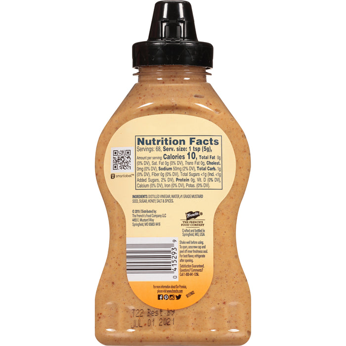 French's® Honey Dijon Mustard Squeeze Bottle, 12 oz