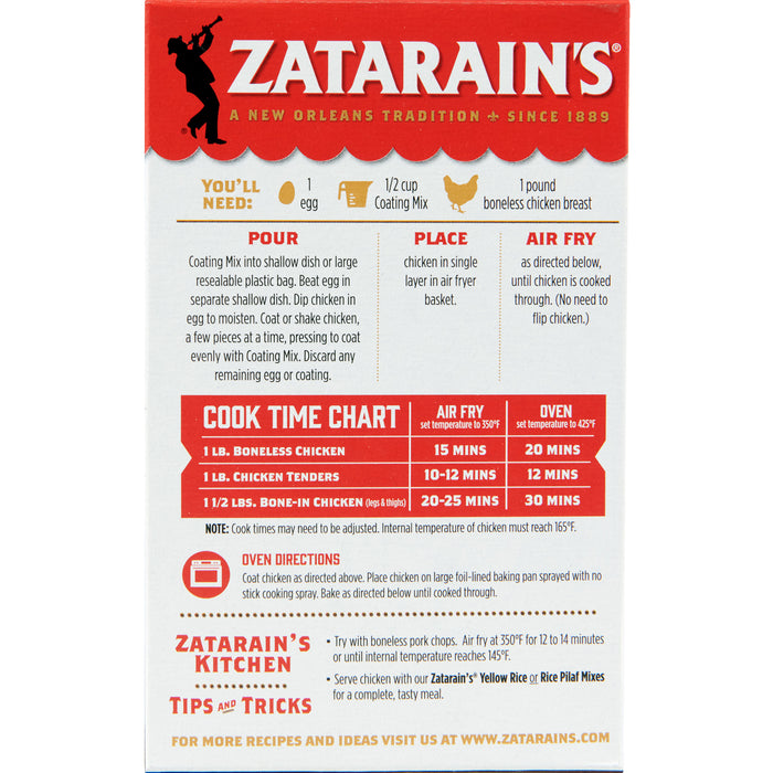Zatarain's® Chicken Air Fryer Seasoned Coating, 5 oz