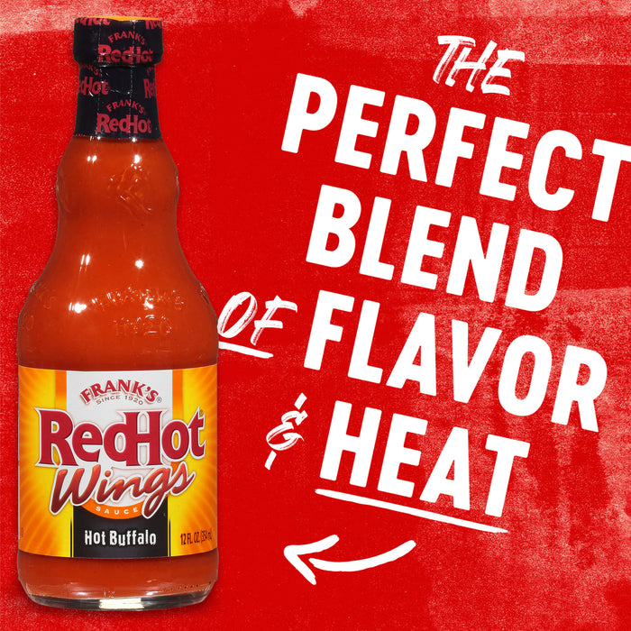 Frank's RedHot® Hot Buffalo Wings Hot Sauce, 12 fl oz (2-Pack)