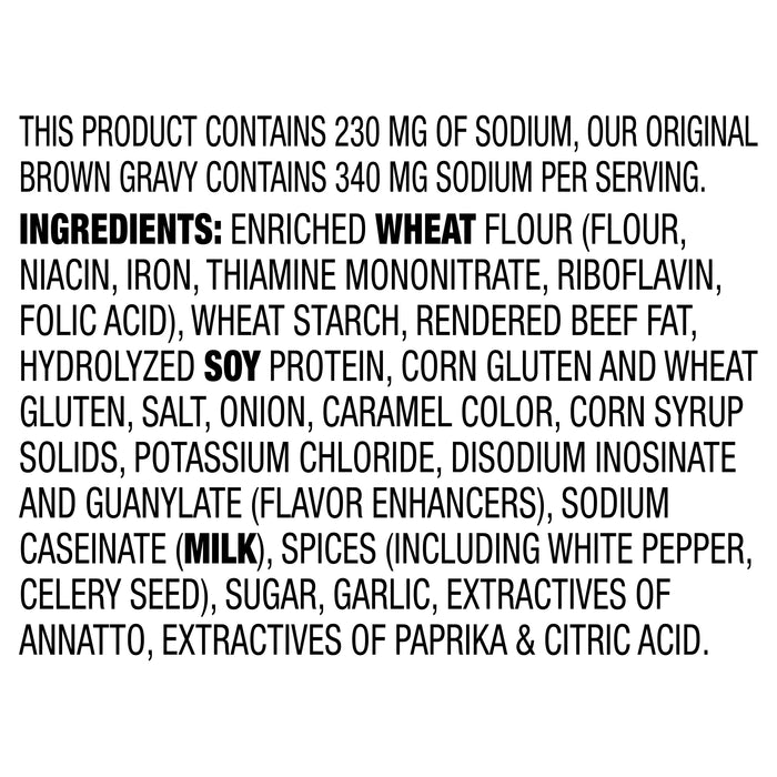 McCormick® 30% Less Sodium Brown Gravy Seasoning Mix, 0.87 oz
