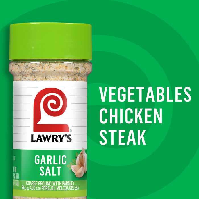 Lawry's® Coarse Ground With Parsley Garlic Salt, 6 oz