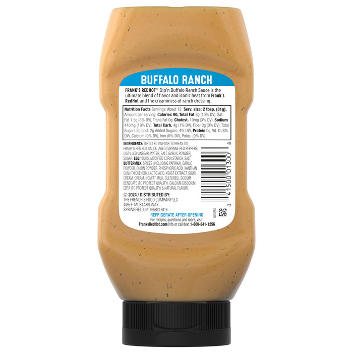 Frank's RedHot® Buffalo Ranch Dip'N Sauce, 12 fl oz