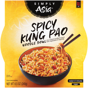 Simply Asia® Spicy Kung Pao Noodle Bowl, 8.5 oz (6-Pack)