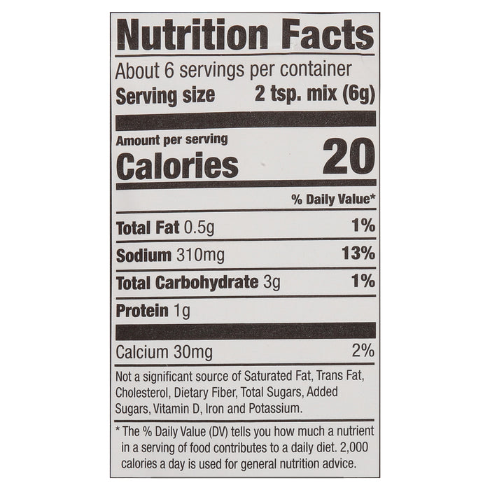 McCormick® Air Fryer Garlic Parmesan Seasoning Mix, 1.25 oz (6-Pack)