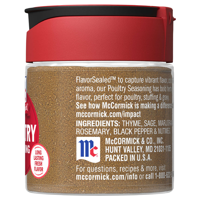 McCormick® Poultry Seasoning, 0.65 oz