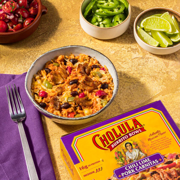 Cholula® Chili Lime Carnitas Frozen Burrito Bowl, 8.5 oz