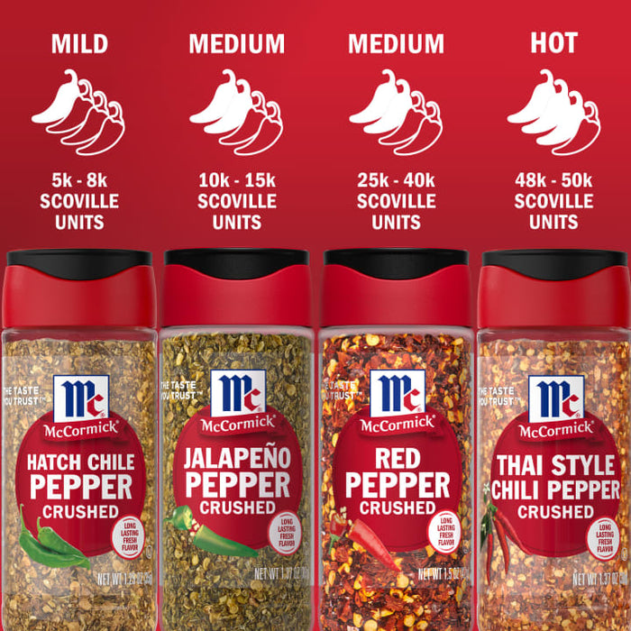 McCormick® Heat-Lovers Crushed Pepper Pack, 4ct