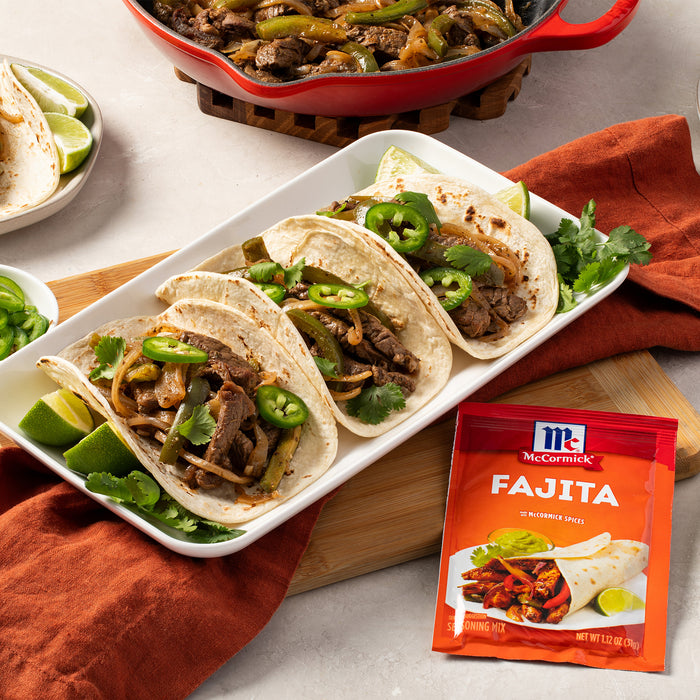 McCormick® Fajita Seasoning Mix, 1.12 oz (6-Pack)