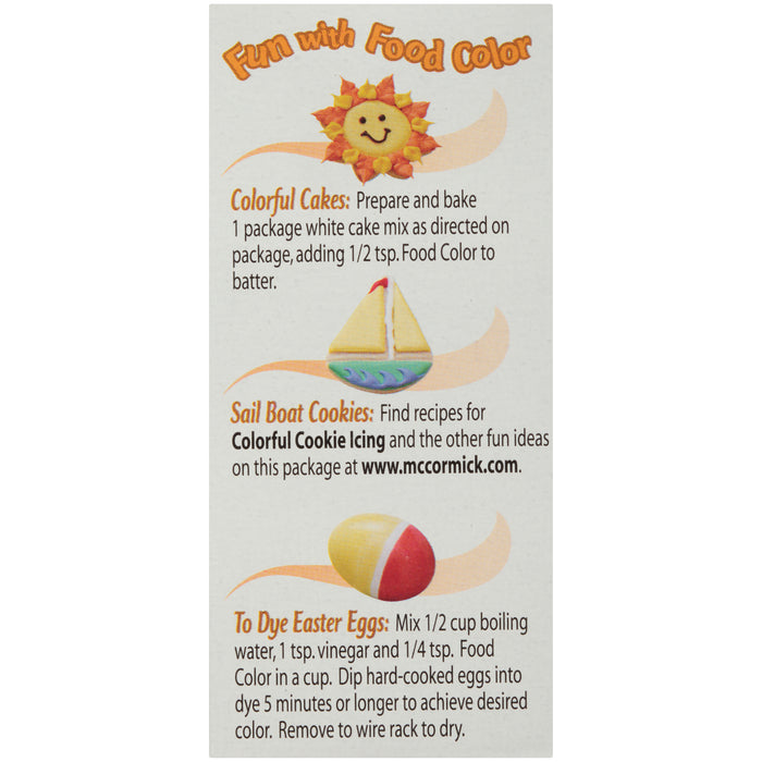 McCormick® Yellow Food Color, 1 fl oz