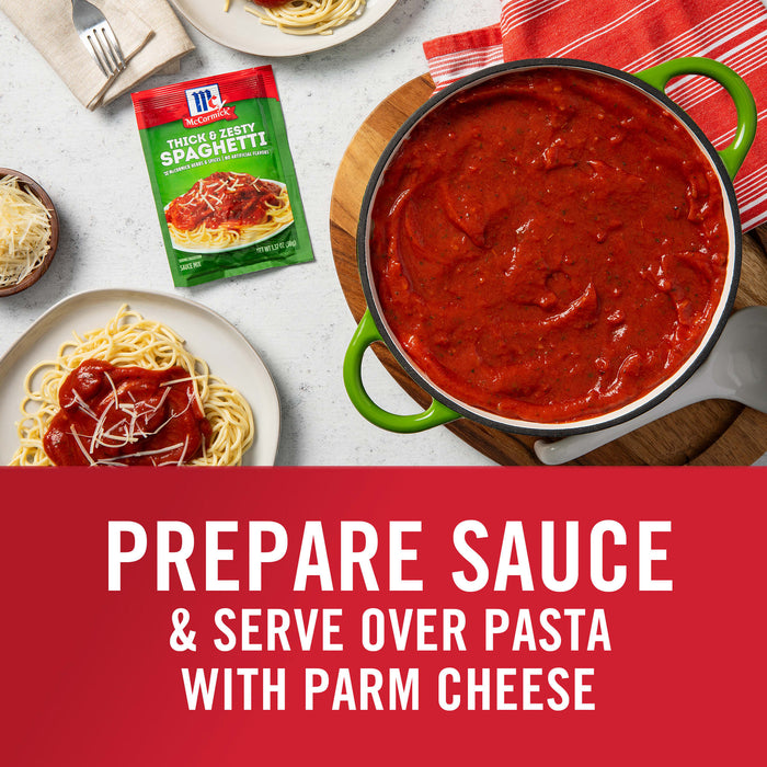 McCormick® Thick And Zesty Spaghetti Sauce Seasoning Mix, 1.37 oz (6-Pack)