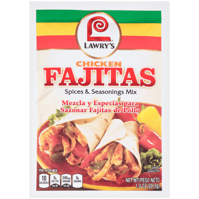 Lawry's® Chicken Fajita Seasoning Mix, 1 oz (6-Pack)