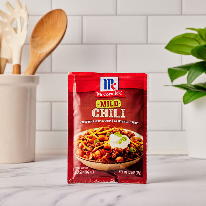 McCormick® Mild Chili Seasoning Mix, 1.25 oz (6-Pack)