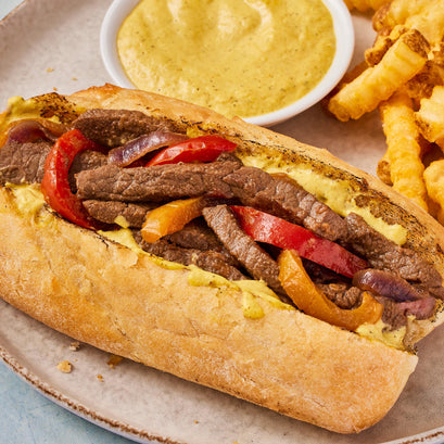 Lomo Saltado Steak Sandwich