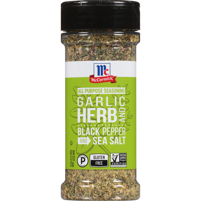 McCormick® Garlic, Herb and Black Pepper and Sea Salt All Purpose Seasoning, 4.37 oz