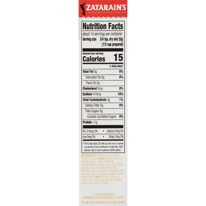 Zatarain's® White Bean Seasoning Mix, 2.4 oz
