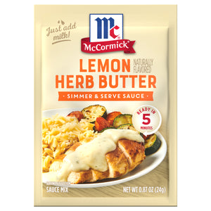 McCormick® Lemon Naturally Flavored Herb Butter Sauce Mix, 0.87 oz