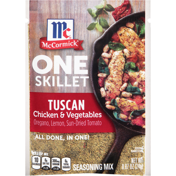 McCormick® Tuscan Chicken & Vegetables One Skillet Seasoning Mix, 0.87 oz
