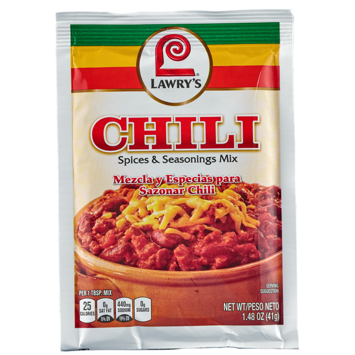 Lawry's® Chili Spices & Seasonings Mix, 1.48 oz (6-Pack)
