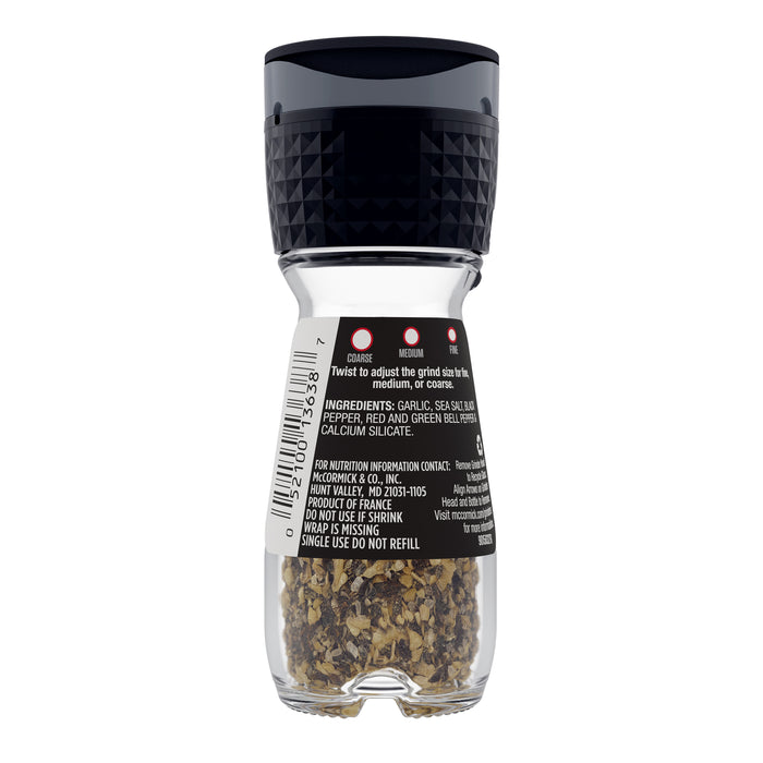 McCormick® Garlic Pepper Seasoning Grinder, 1.23 oz