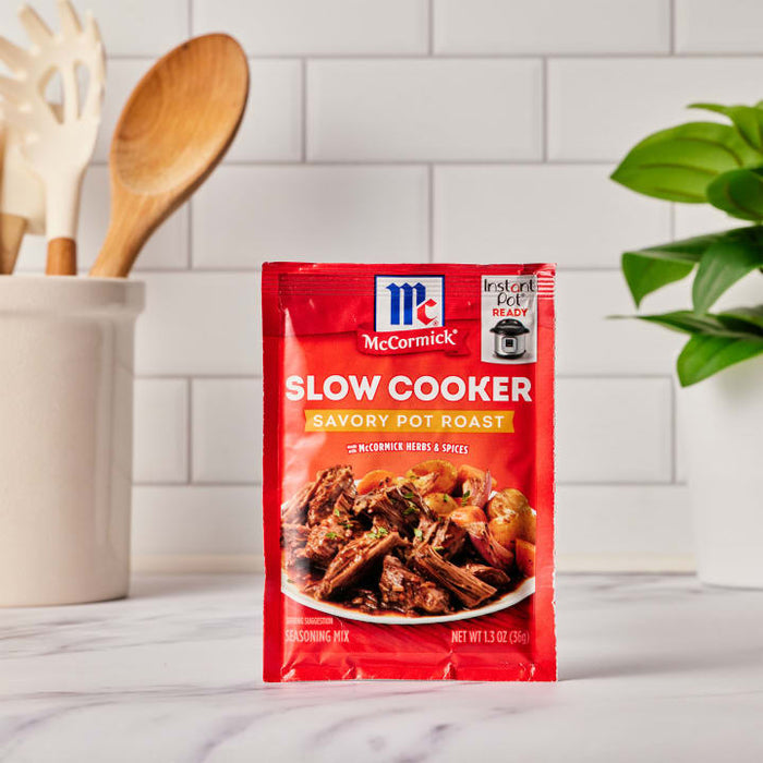 McCormick® Slow Cooker Savory Pot Roast Seasoning Mix, 1.3 oz (6-Pack)