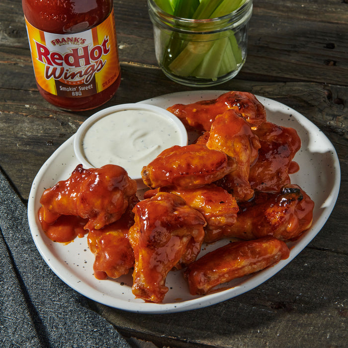 Frank's RedHot® Smokin' Sweet BBQ Wings Sauce, 12 fl oz (2-Pack)