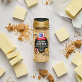 Brown Butter Finishing Salt surrounded by butter and brown sugar