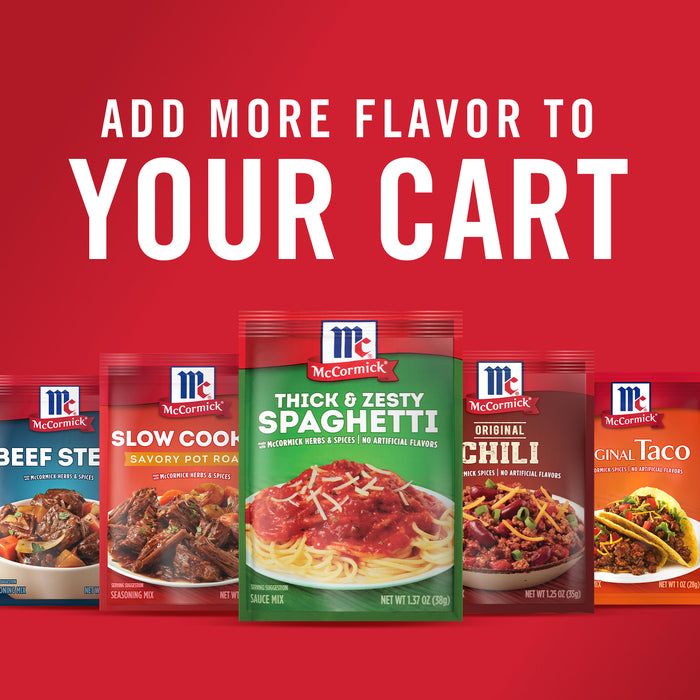 McCormick® Thick And Zesty Spaghetti Sauce Seasoning Mix, 1.37 oz (6-Pack)