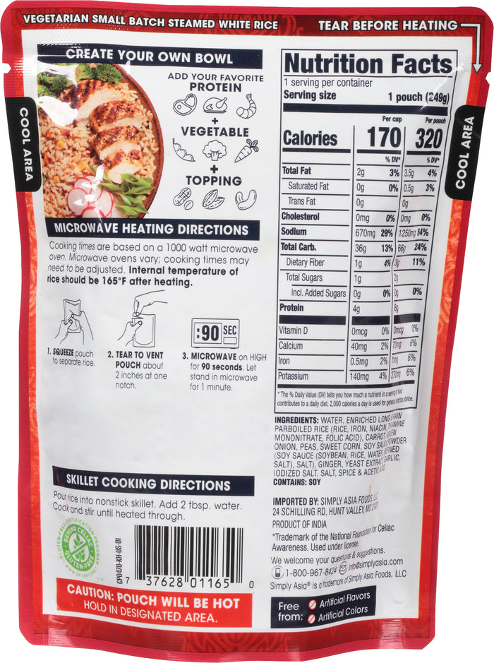 Thai Kitchen® Ready to Heat Fried Rice, 8.8 oz